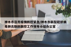 神木市召开疫情防控紧急/神木市新型冠状病毒肺炎联防联控工作领导小组办公室